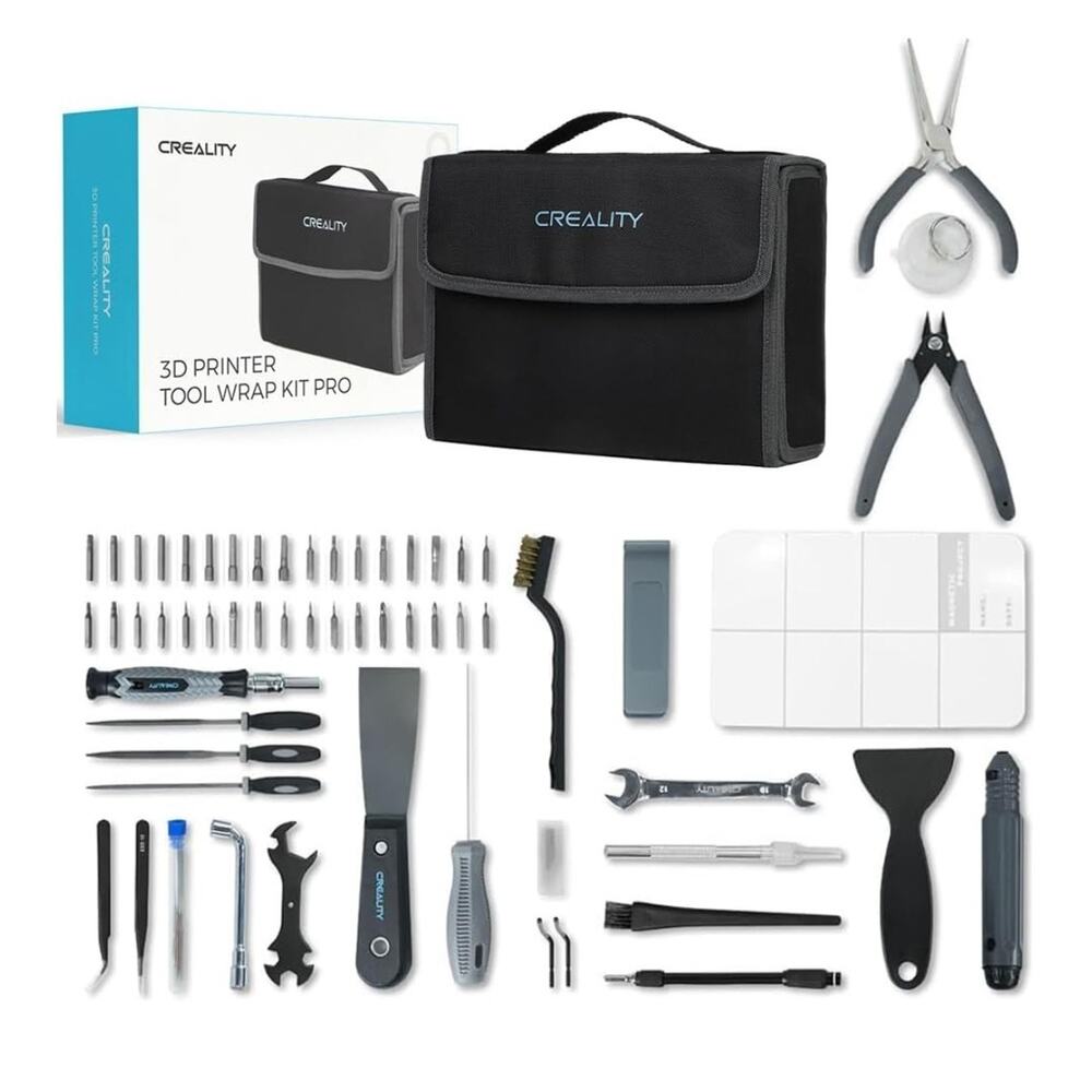 NEW Creality 3D Printer Tool Wrap Kit Pro - 74 Piece Professional Tool Set